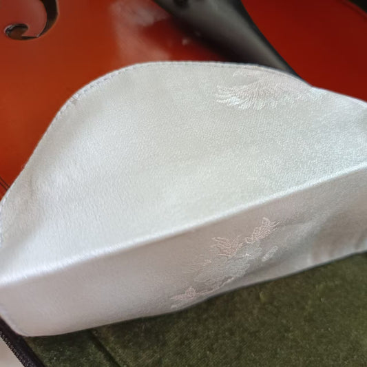 Chinrest Cover (100% silk Song brocade) for Violin/Viola (light)