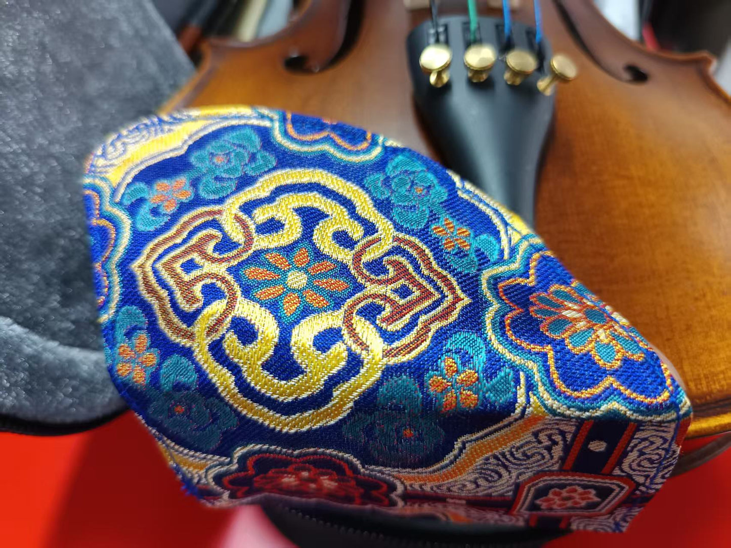 Chinrest Cover (100% silk Shu brocade) for Violin/Viola