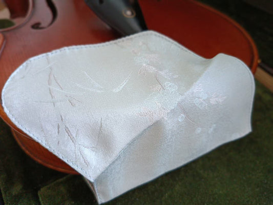 Chinrest Cover (100% silk Song brocade) for Violin/Viola (light)