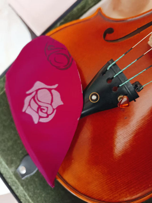Winter Rose Chinrest Cover (Song brocade) for Violin