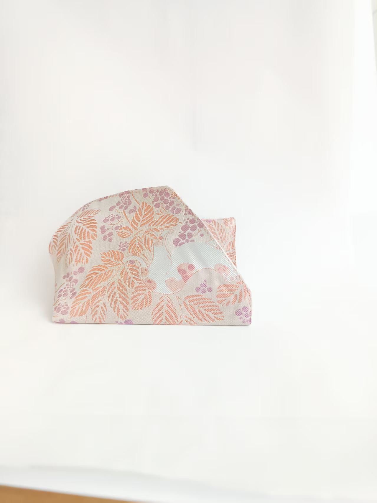 Chinrest Cover (100% silk Song brocade) for Violin/Viola (Pink)